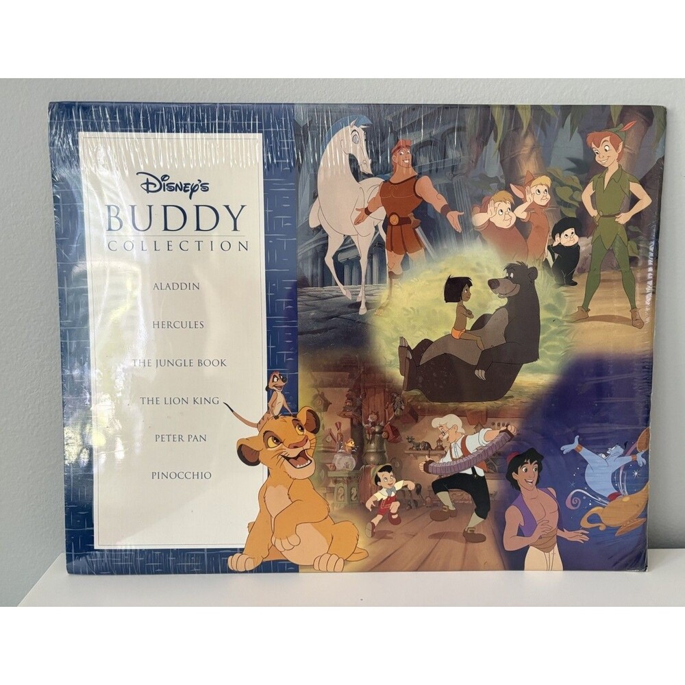 Disney's Buddy Collection Book Featuring Aladdin Hercules Peter Pan Pinocchio +